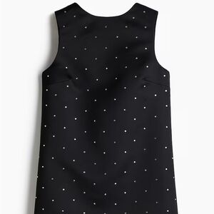 H&M rhinestone Black Sleeveless mini Dress with back bow